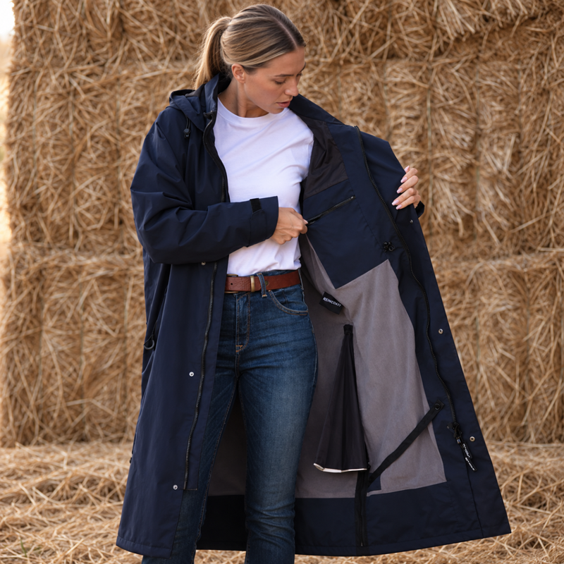 Reincoat Women's Edge Waterproof Coat - Midnight Navy-3