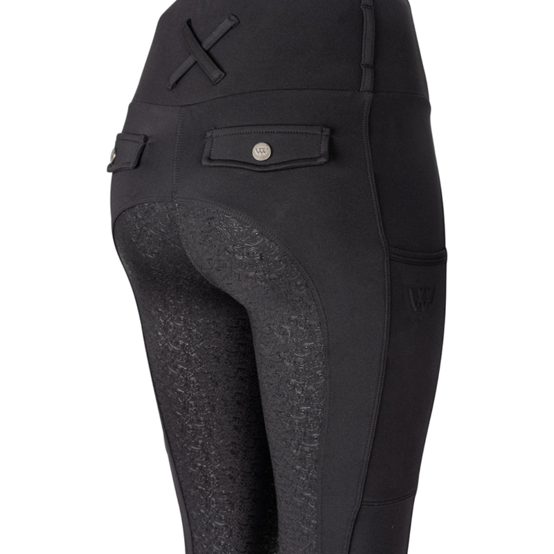 Woof Wear Ladies Vision Riding Tights - Black-4