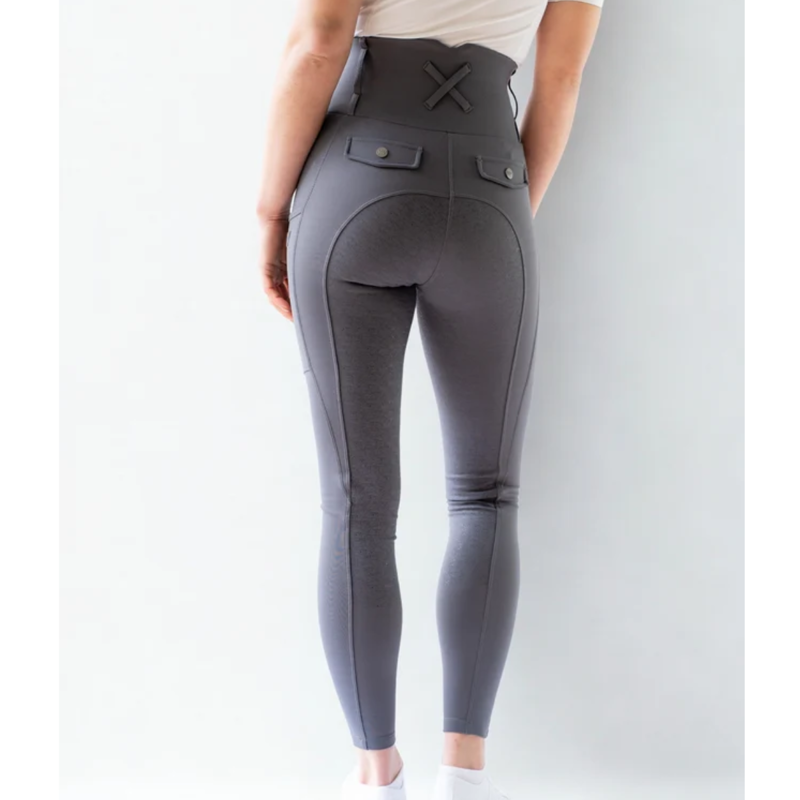 Woof Wear Ladies Vision Riding Tights - Slate-1
