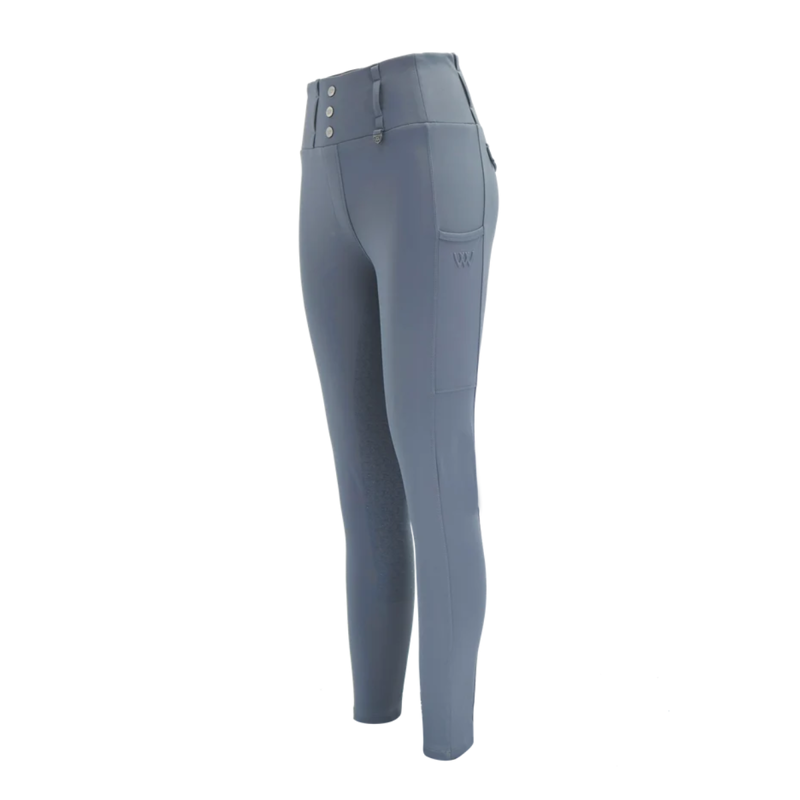 Woof Wear Ladies Vision Riding Tights - Slate-2