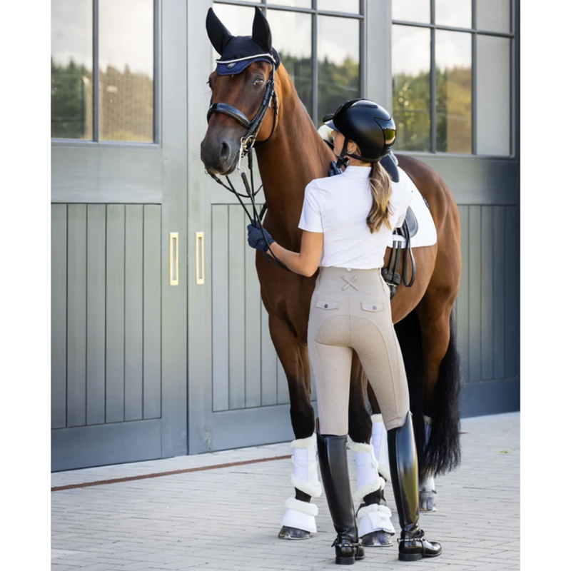 Woof Wear Ladies Vision Riding Tights - Stone-3