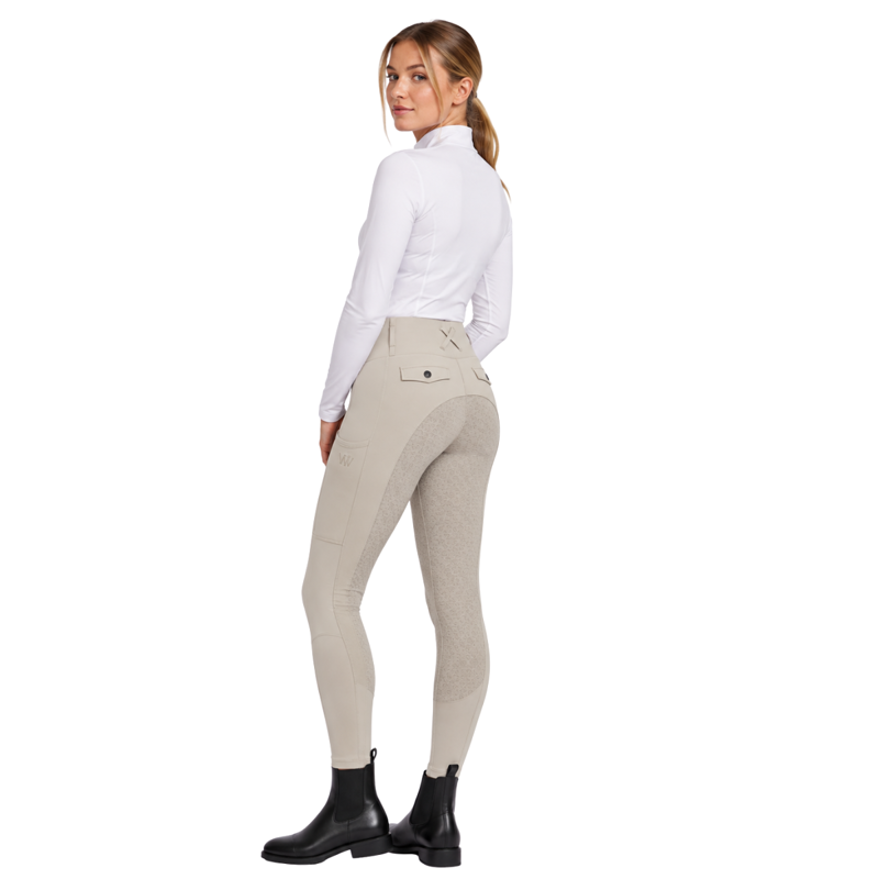 Woof Wear Ladies Vision Riding Tights - Stone-1