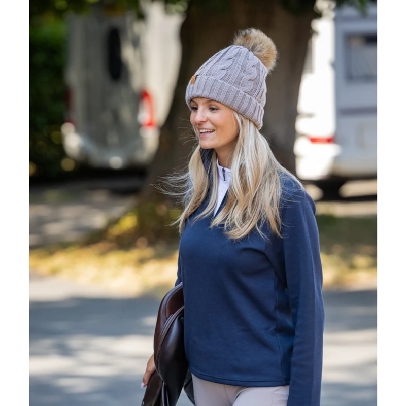 Woof Wear Cable Knit Beanie - Stone-2