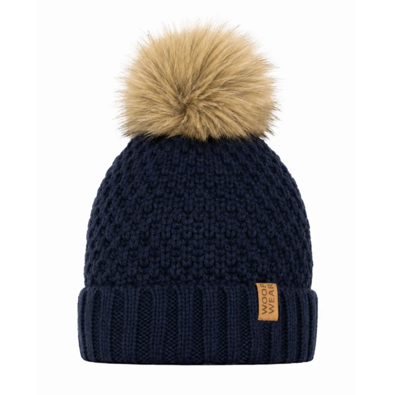 Woof Wear Chunky Knit Beanie - Navy-1