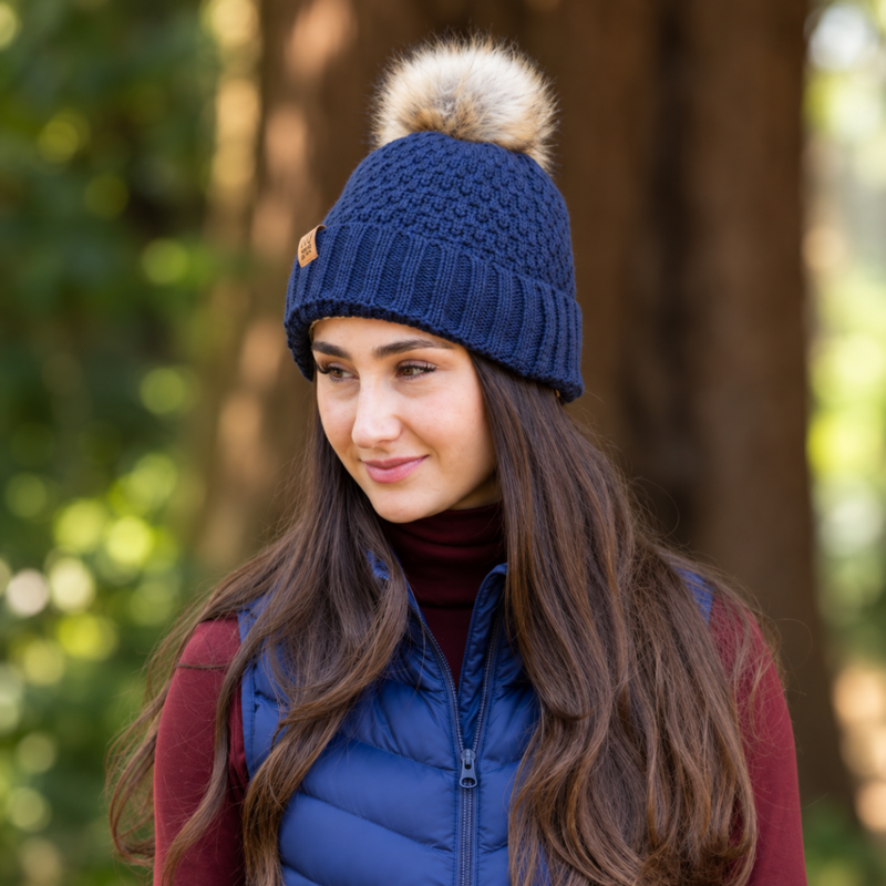 Woof Wear Chunky Knit Beanie - Navy