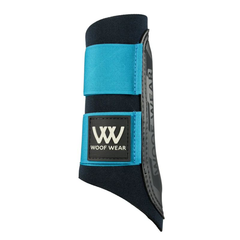 Woof Wear Club Brushing Boots - Black/Ocean-2