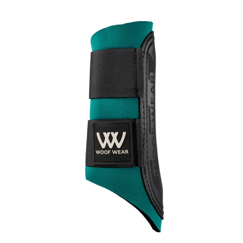 Woof Wear Club Brushing Boots - British Racing Green/Black-2