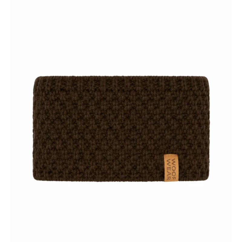 Woof Wear Chunky Knit Headband - Chocolate-1