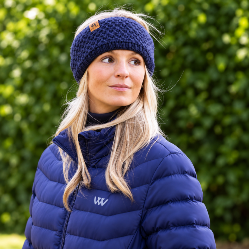 Woof Wear Chunky Knit Headband - Navy