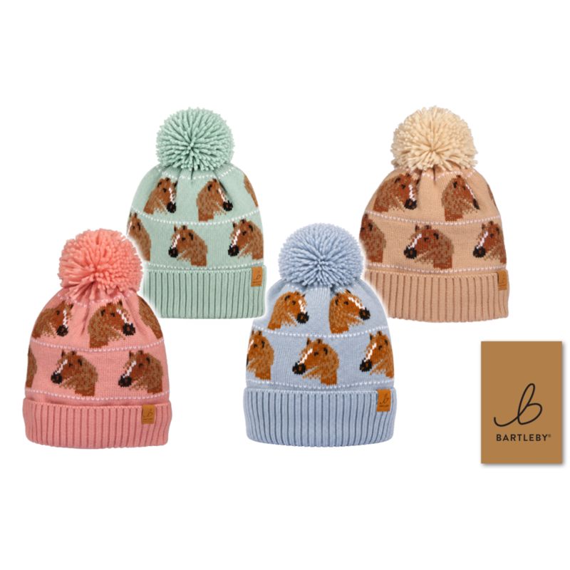 Bartleby Adults Assorted Waterproof Bobble Hat - Horse