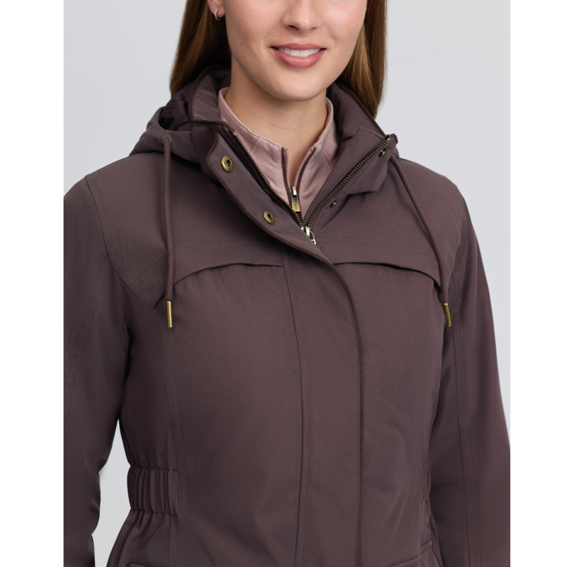 LeMieux Ladies Heritage Beatrice Waterproof Coat - Cocoa-2