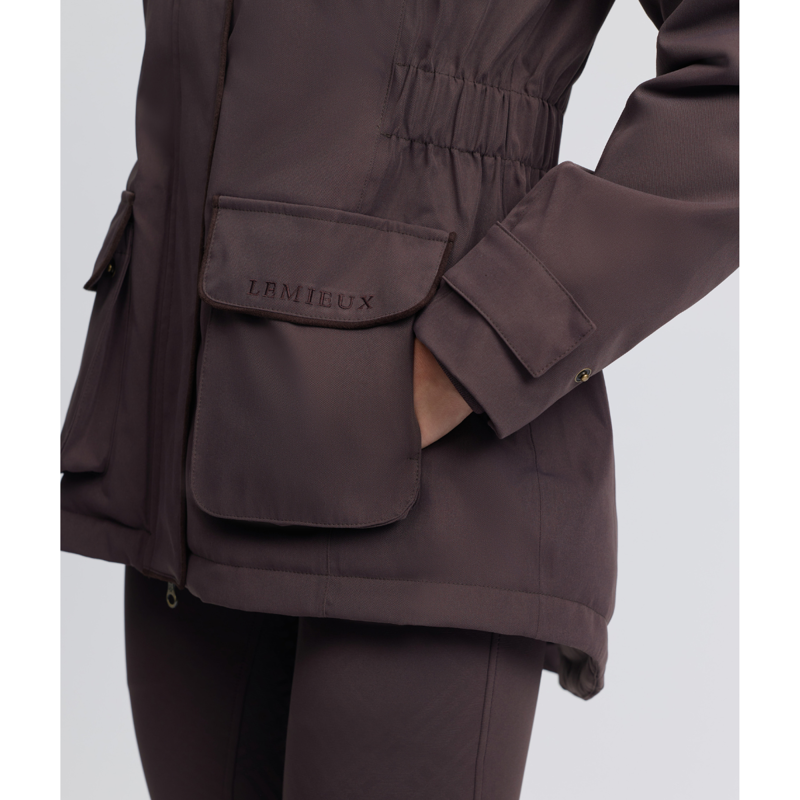 LeMieux Ladies Heritage Beatrice Waterproof Coat - Cocoa-5