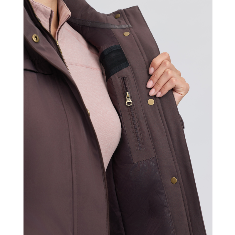 LeMieux Ladies Heritage Beatrice Waterproof Coat - Cocoa-4