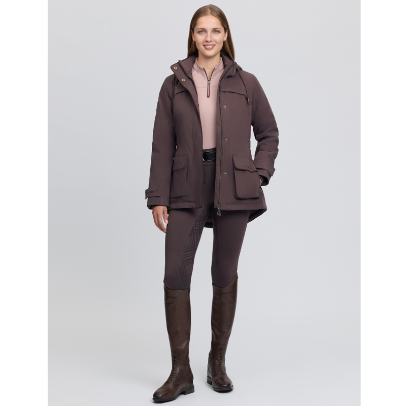 LeMieux Ladies Heritage Beatrice Waterproof Coat - Cocoa-9