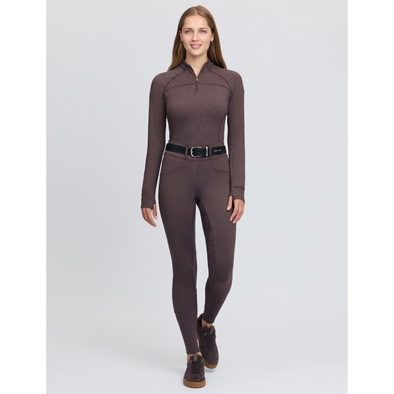 LeMieux Ladies Heritage Check Bregging - Cocoa-8