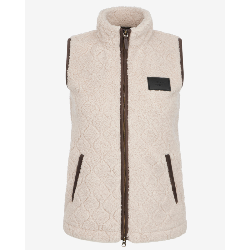LeMieux Ladies Heritage Borg Gilet - Stone-6