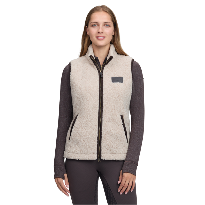 LeMieux Ladies Heritage Borg Gilet - Stone