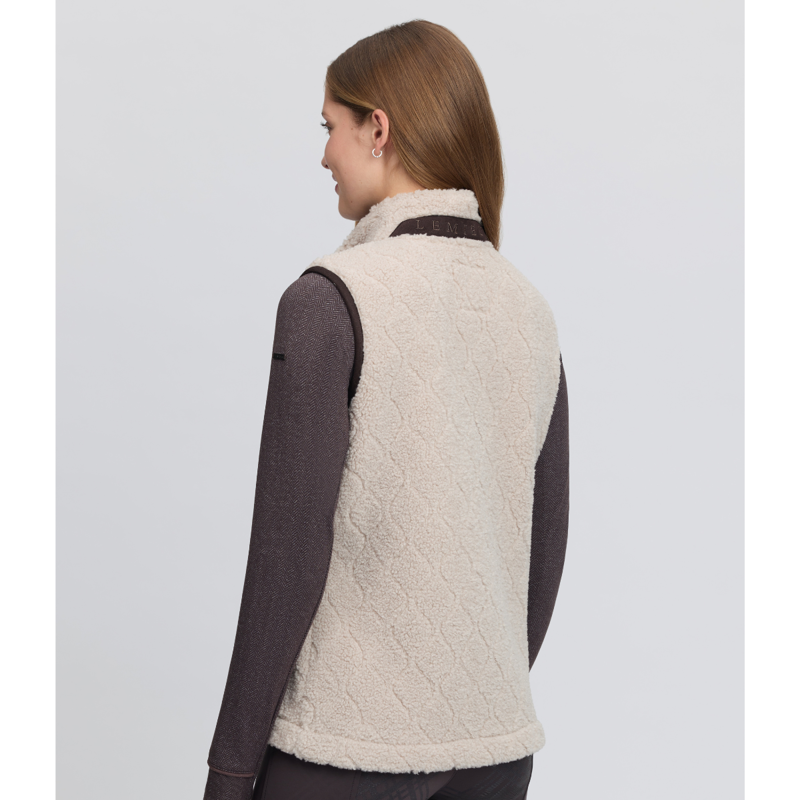 LeMieux Ladies Heritage Borg Gilet - Stone-1