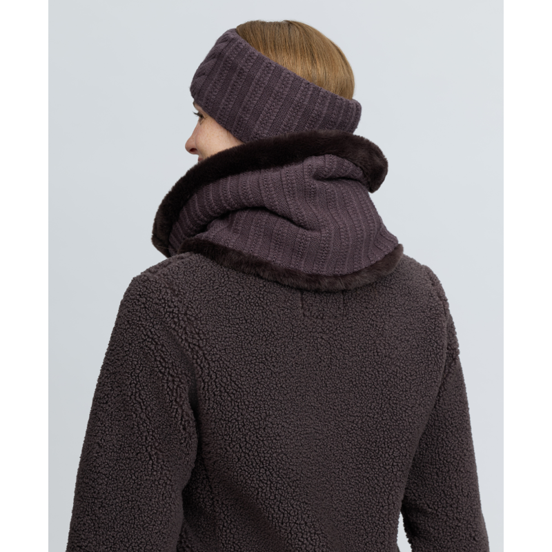 LeMieux Ladies Heritage Knitted Snood - Cocoa-1