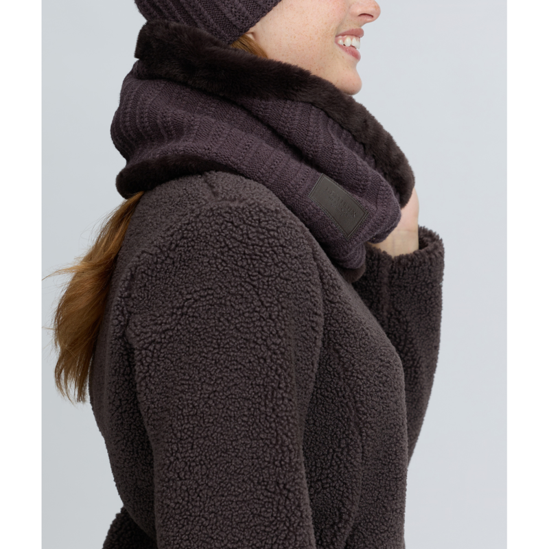 LeMieux Ladies Heritage Knitted Snood - Cocoa-2