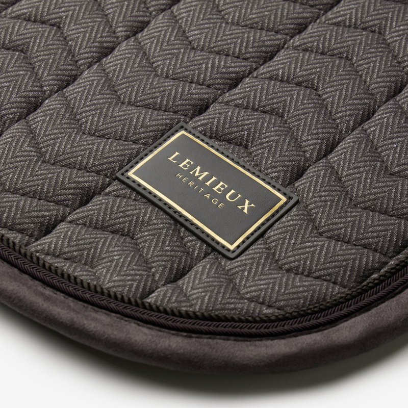 LeMieux Heritage Herringbone Dressage Square - Cocoa-4