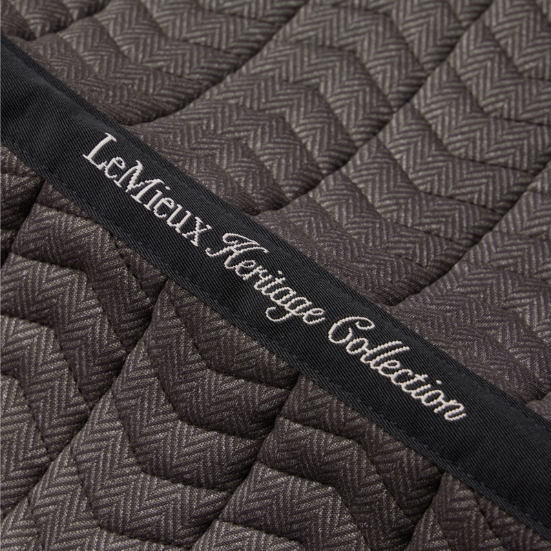 LeMieux Heritage Herringbone Dressage Square - Cocoa-3