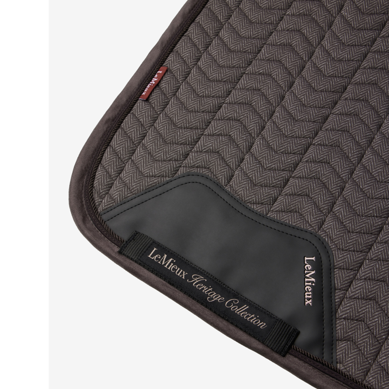 LeMieux Heritage Herringbone Dressage Square - Cocoa-2