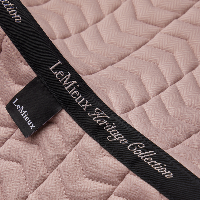 LeMieux Heritage Herringbone Dressage Square - Wild Rose-3