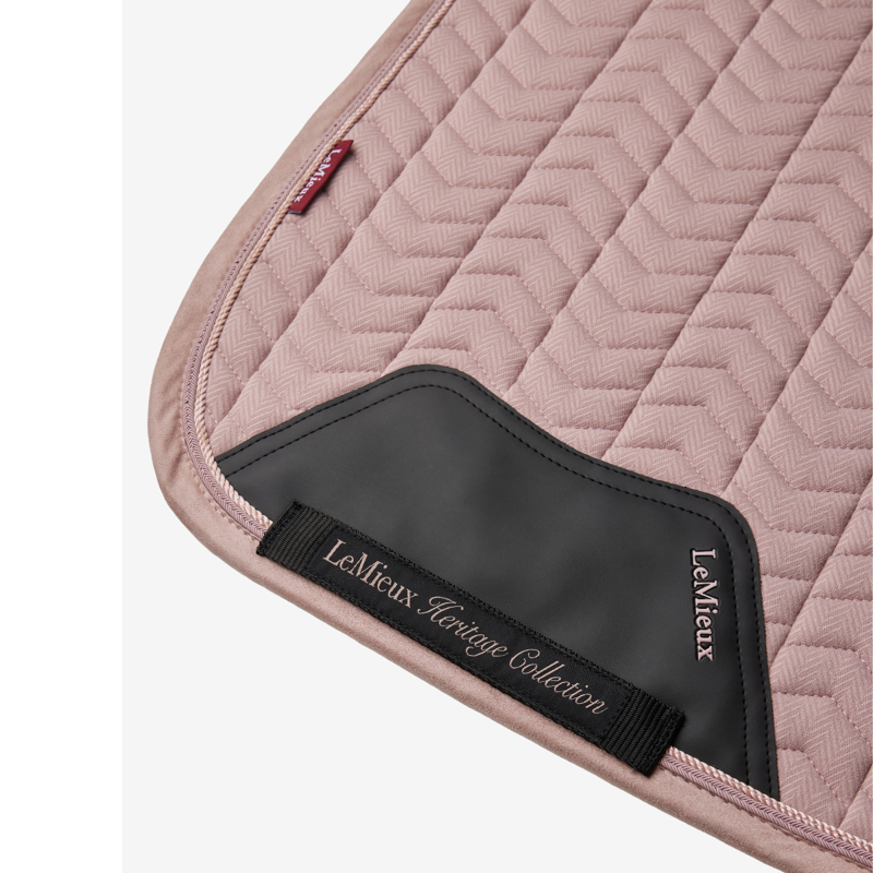 LeMieux Heritage Herringbone Dressage Square - Wild Rose-2