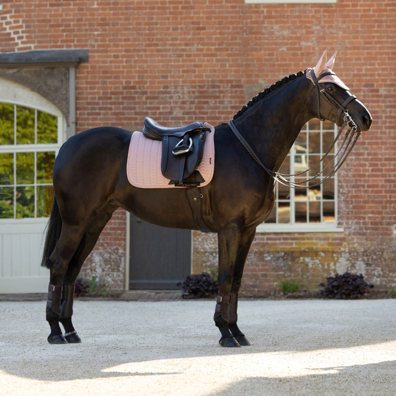 LeMieux Heritage Herringbone Dressage Square - Wild Rose-6
