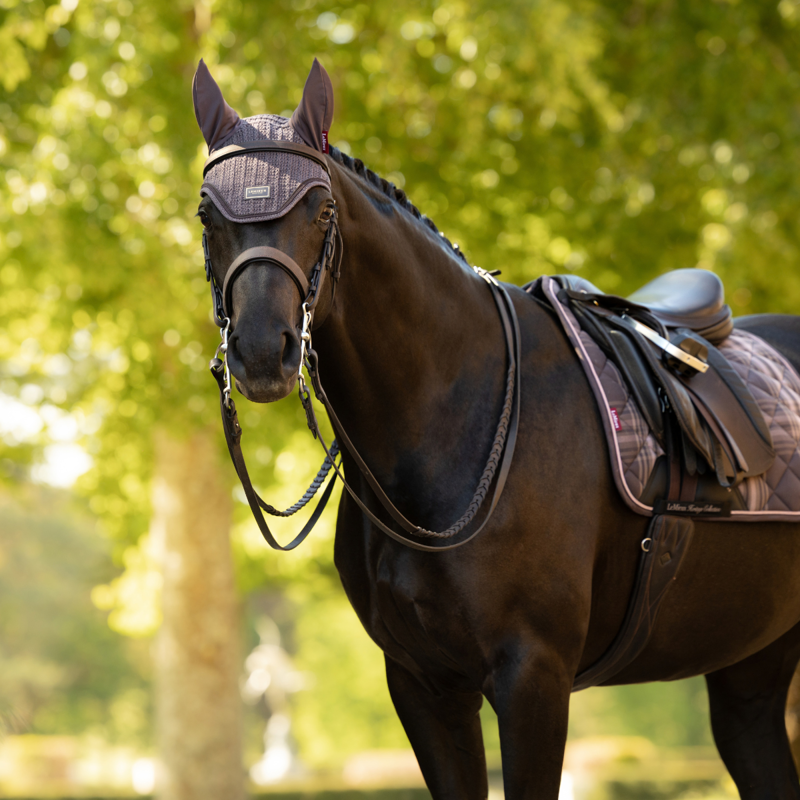 LeMieux Heritage Fly Hood - Cocoa-2