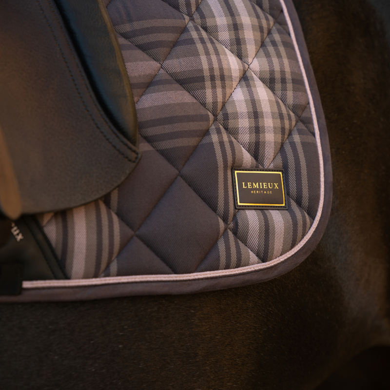LeMieux Heritage Check Dressage Square - Cocoa-5
