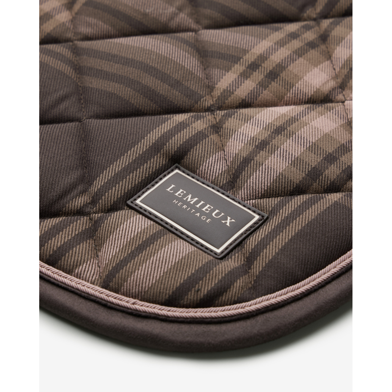 LeMieux Heritage Check Dressage Square - Cocoa-4