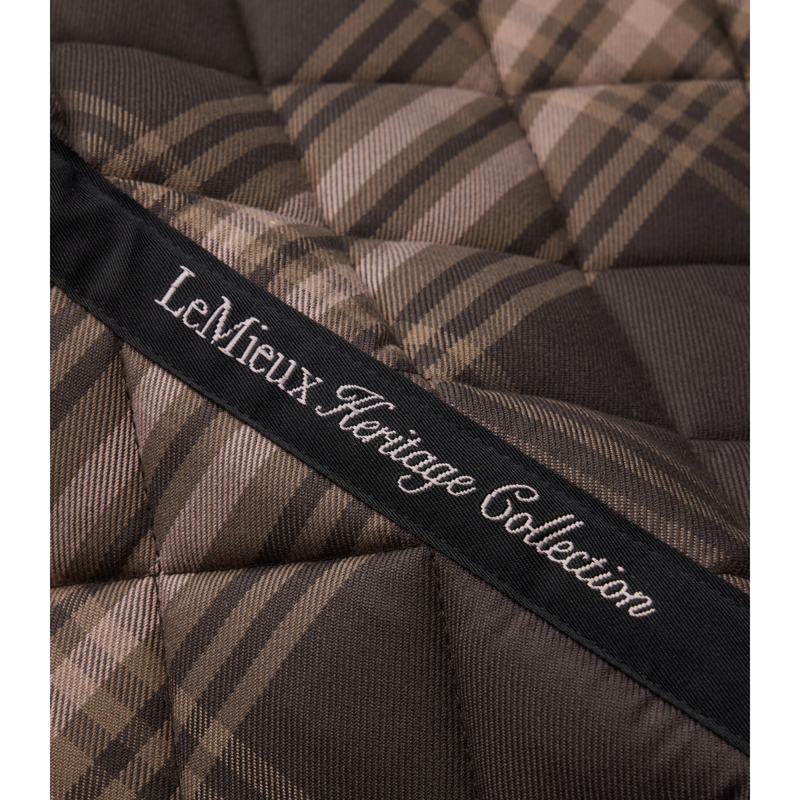 LeMieux Heritage Check Dressage Square - Cocoa-3