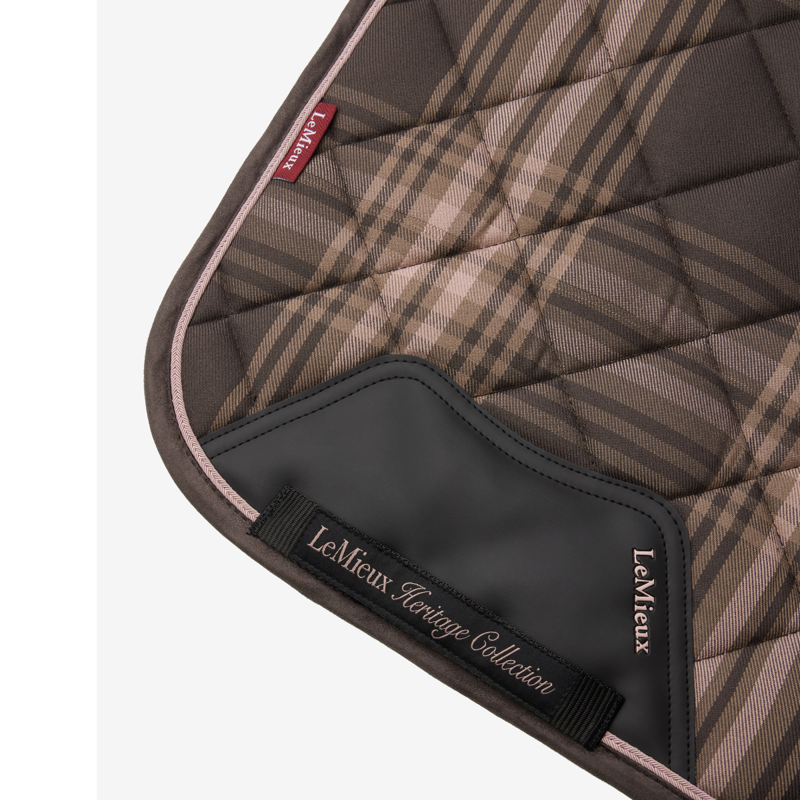 LeMieux Heritage Check Dressage Square - Cocoa-2