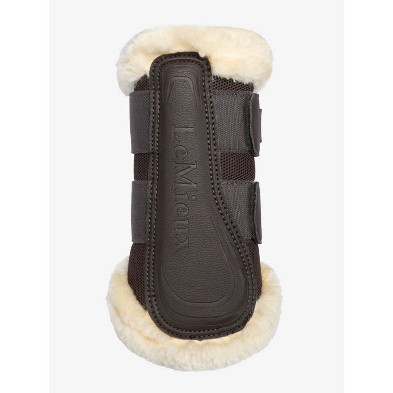 LeMieux Heritage Fleece Edged Brushing Boot - Cocoa-2