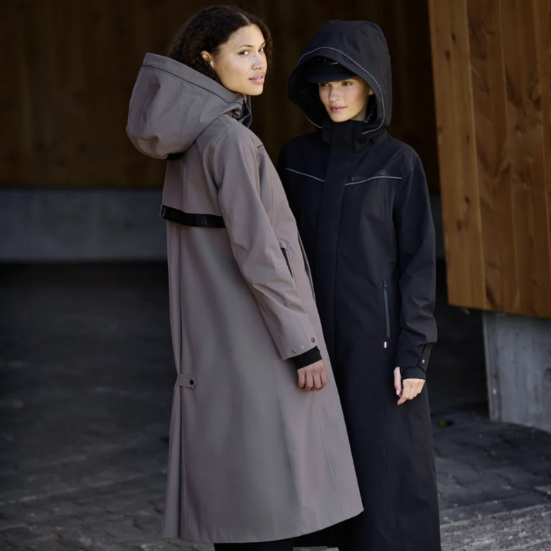 Kingsland KLLucia Ladies Waterproof Rain Coat - Brown Iron-4