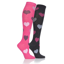 Storm Bloc Ladies 2 Pack Chester Jacquard Heart Socks - Black/Pink