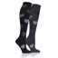 Storm Bloc Ladies 2 Pack Chester Jacquard Heart Socks - Black/Charcoal 