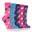 Dare To Wear Ladies 5 Pack Fast Food Novelty Crew Socks - Assorted