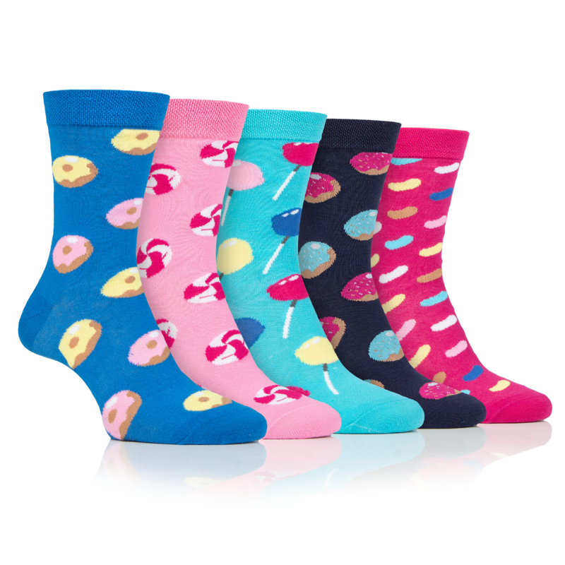 Dare To Wear Ladies 5 Pack Sweet Novelty Crew Socks - Assorted