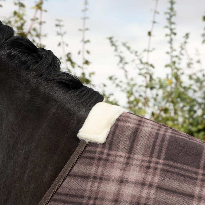 LeMieux Heritage Check Fleece Rug - Cocoa-1