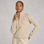 Holland Cooper Sporting Goods Zip Henley - Oatmeal Marl