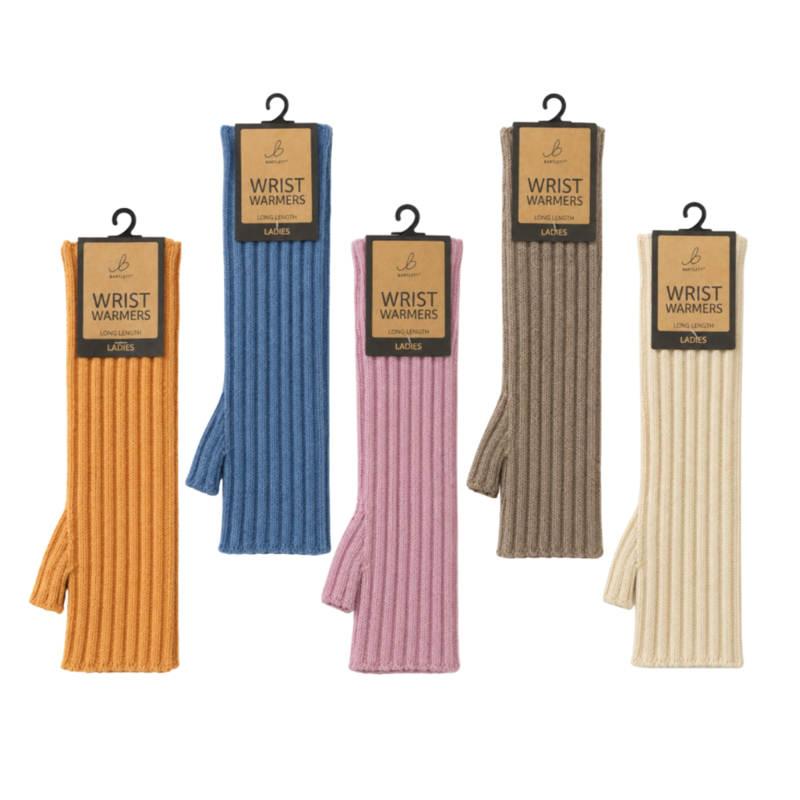Bartleby Ladies Long Ribbed Wrist Warmer - Assorted