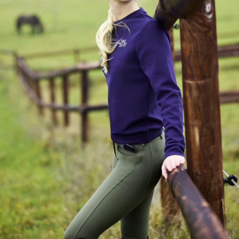 Kingsland KLKira Ladies H Shape Regular K-Grip Breeches - Kalamata-2