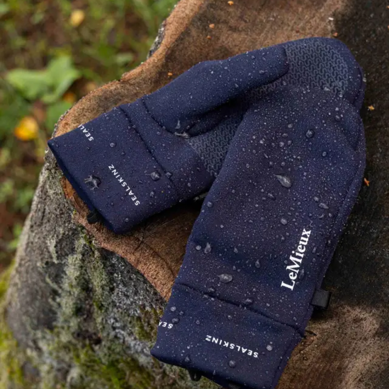 LeMieux x Sealskinz Kids Waterproof Mittens - Navy