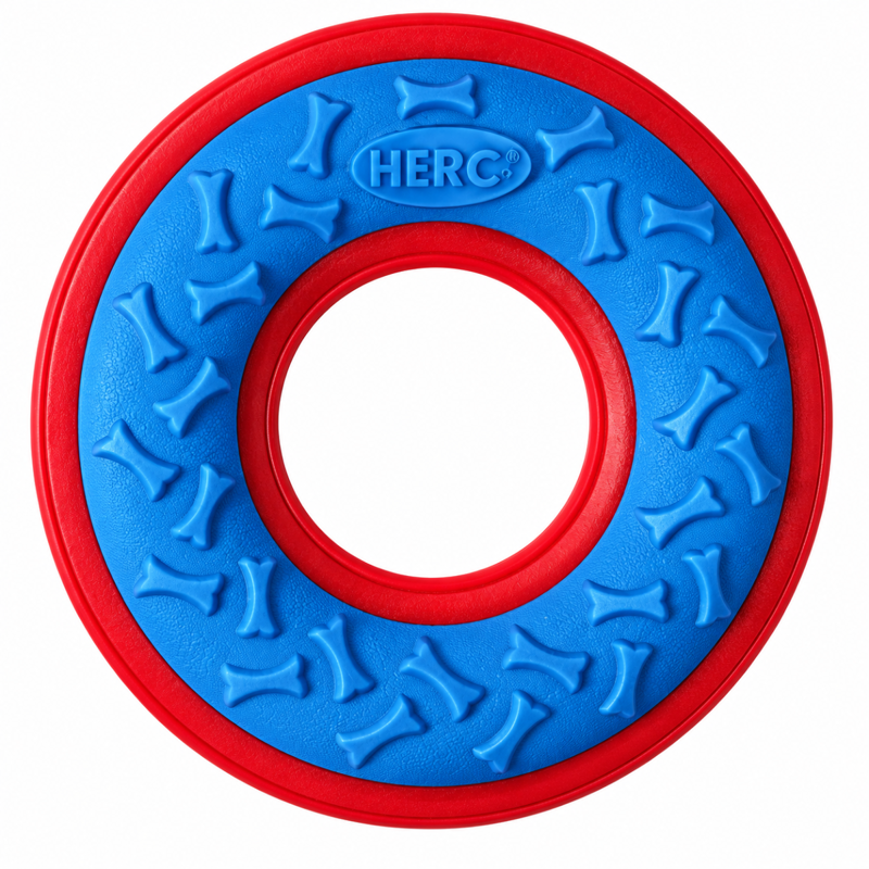 Rosewood Outer Armor Ring Dog Toy - Blue/Red