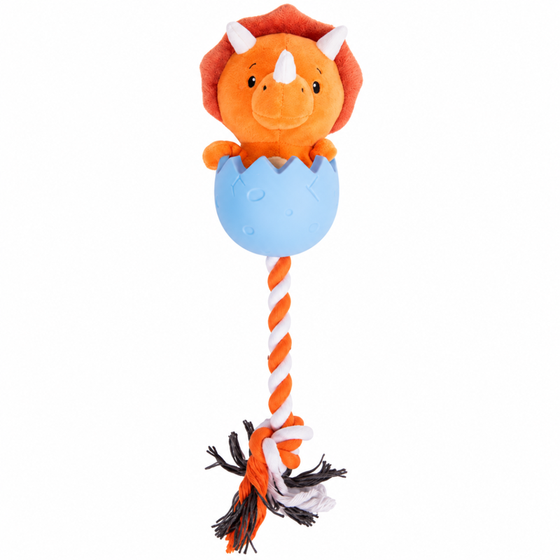 Rosewood Tough Twist 3 in 1 Triceratops Toy