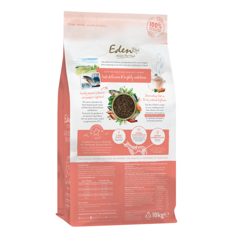 Eden Gourmet Salmon and Pheasant - Skin and Coat Health - 10kg-1