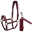 Tommy Hilfiger Yale Shine Headcollar and Rope Set  - Deep Burgundy